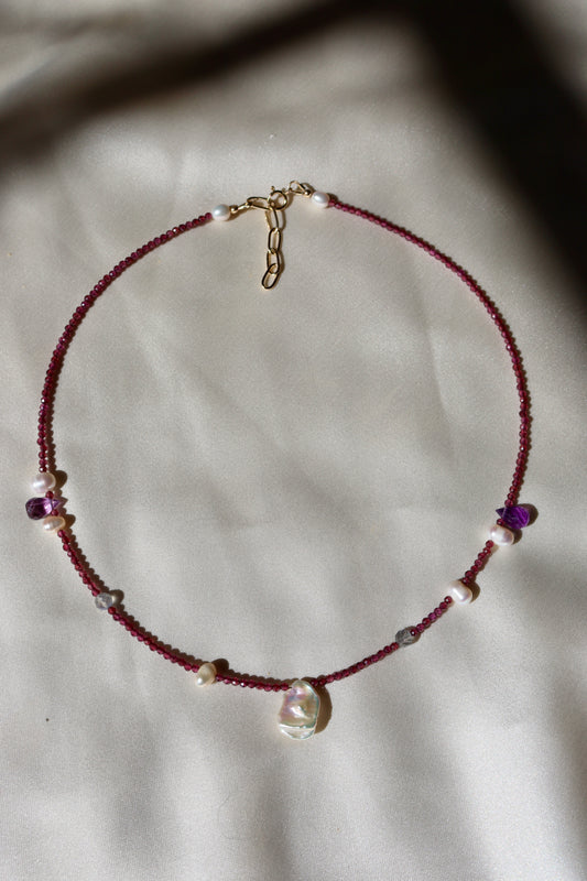 DIONE Garnet Necklace